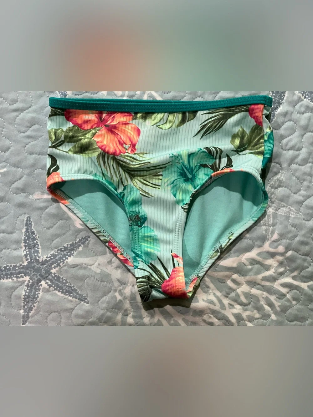 Justice girls size 5/6 3 piece swim wear set